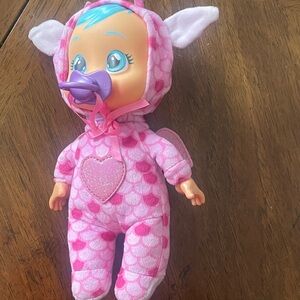 Cry Baby doll real tears dragon suit